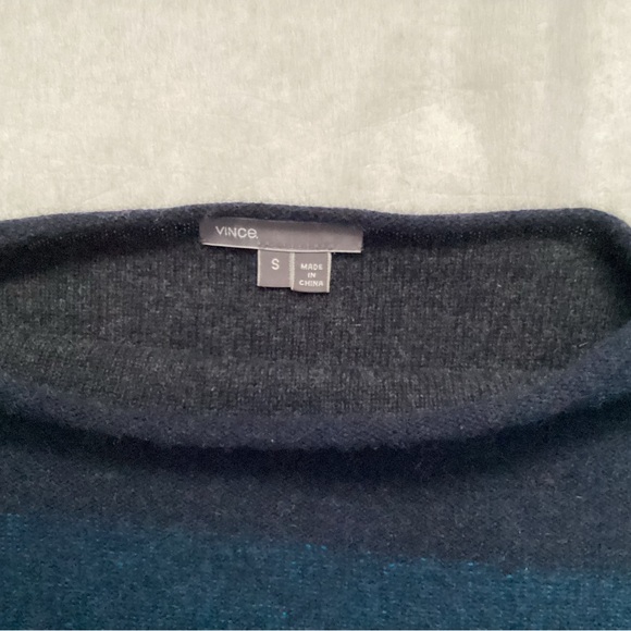 Vince Striped Wool/Cashmere Sweater, Size S - Picture 5 of 8
